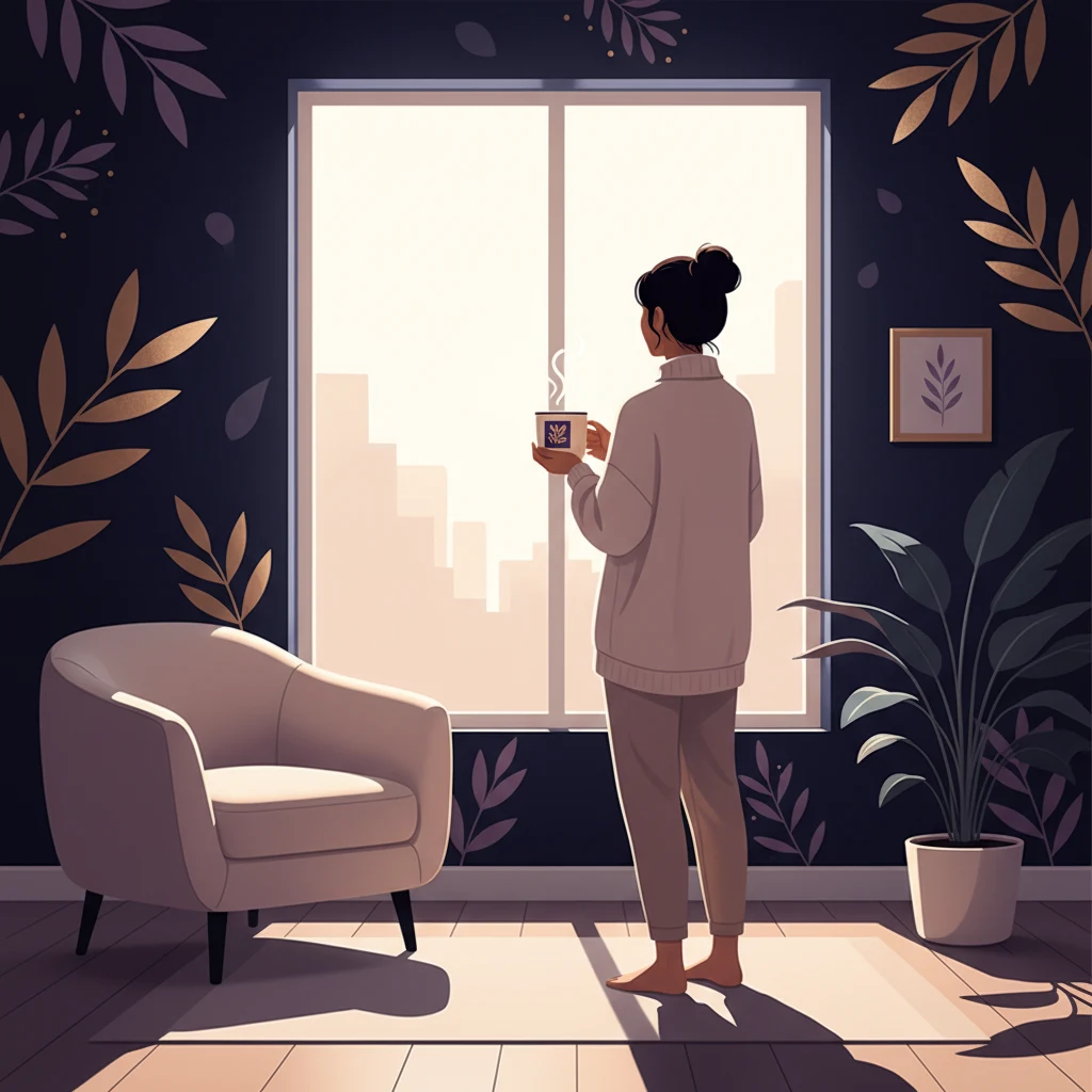 Person enjoying a morning drink as part of an active daily routine